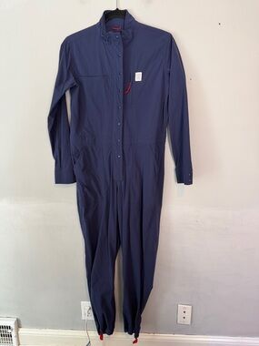 Topo Designs Navy Long-Sleeve Coveralls Jumpsuit Navy